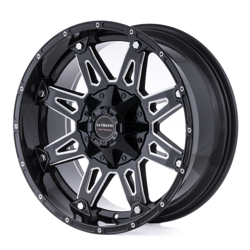 La Chanti Performance LC-OF1 Gloss Black Milled Spokes