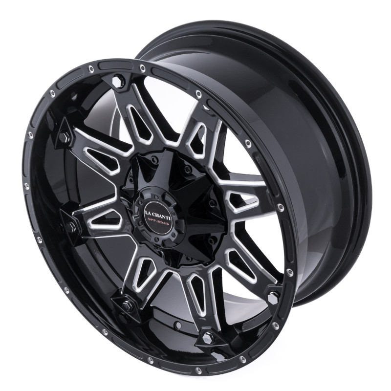 La Chanti Performance LC-OF1 Gloss Black Milled Spokes