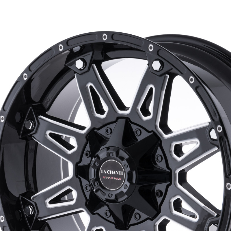La Chanti Performance LC-OF1 Gloss Black Milled Spokes