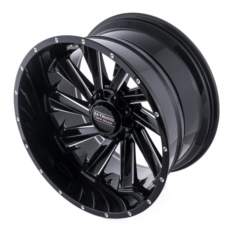La Chanti Performance LC-OF10 Gloss Black Milled Spokes