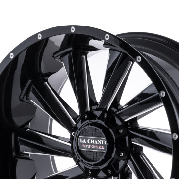 La Chanti Performance LC-OF10 Gloss Black Milled Spokes