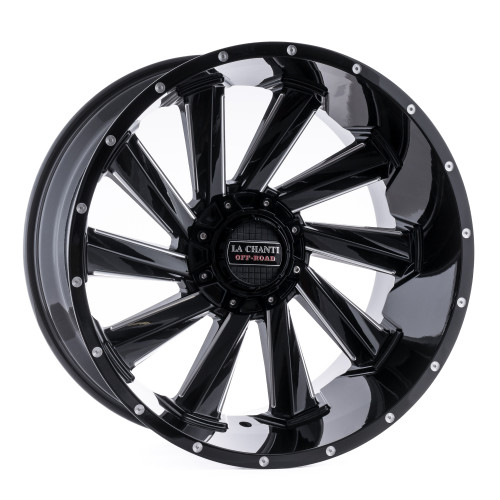 La Chanti Performance LC-OF10 Gloss Black Milled Spokes