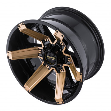 La Chanti Performance LC-OF16 Gloss Black Milled Spokes + Gold Inserts