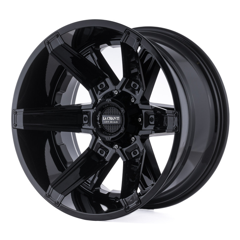 La Chanti Performance LC-OF16 Gloss Black Milled Spokes / Black Inserts
