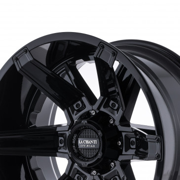 La Chanti Performance LC-OF16 Gloss Black Milled Spokes / Black Inserts