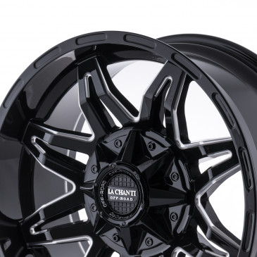 La Chanti Performance LC-OF3 Gloss Black Milled Spokes