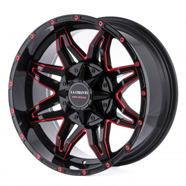 La Chanti Performance LC-OF3 Gloss Black Red Spokes