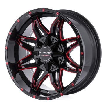 La Chanti Performance LC-OF3 Gloss Black Red Spokes
