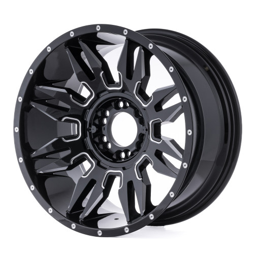 La Chanti Performance LC-OF5 Gloss Black Milled Spokes