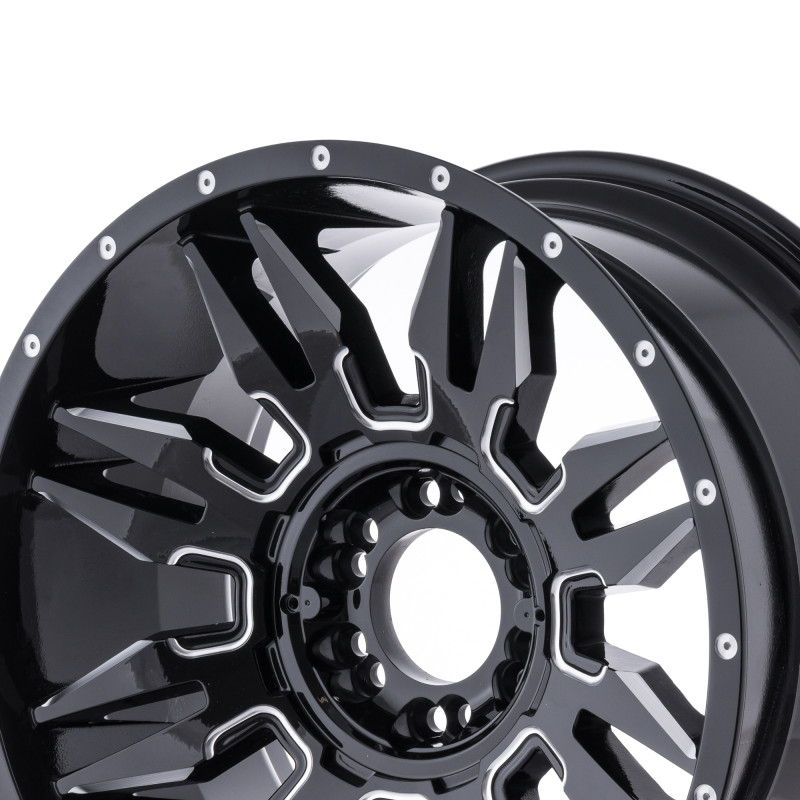 La Chanti Performance LC-OF5 Gloss Black Milled Spokes