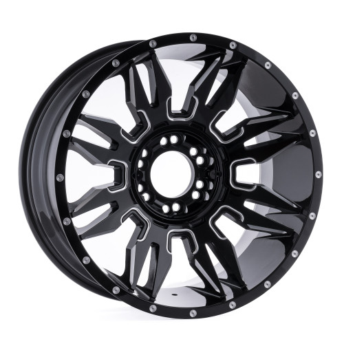 La Chanti Performance LC-OF5 Gloss Black Milled Spokes