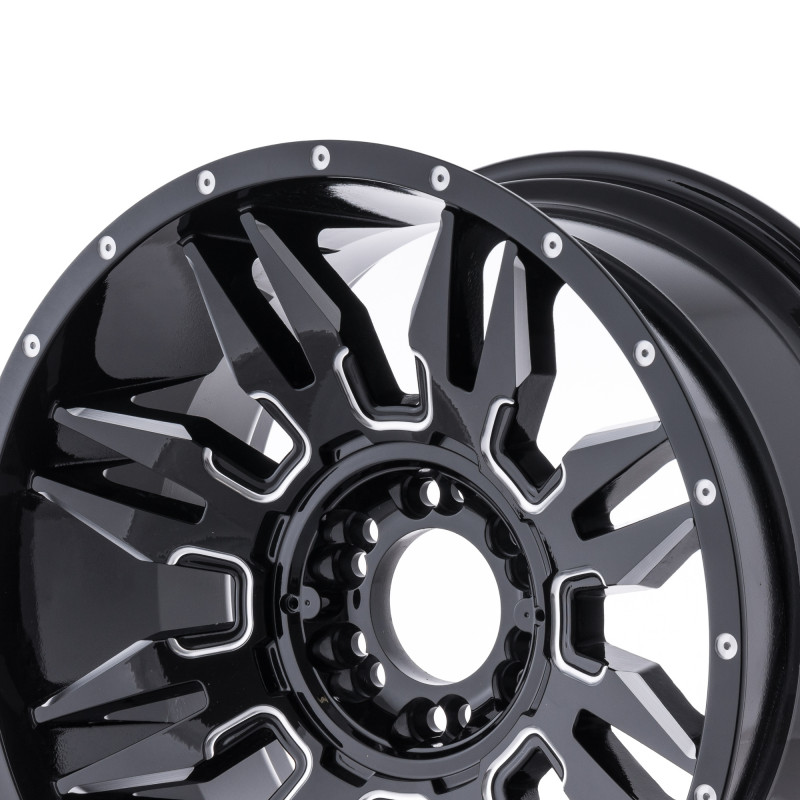 La Chanti Performance LC-OF5 Gloss Black Milled Spokes