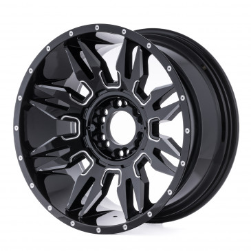 La Chanti Performance LC-OF5 Gloss Black Milled Spokes