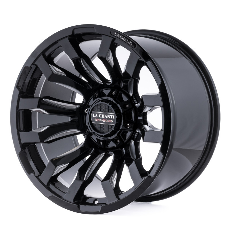 La Chanti Performance LC-OF7 Gloss Black Milled Spokes