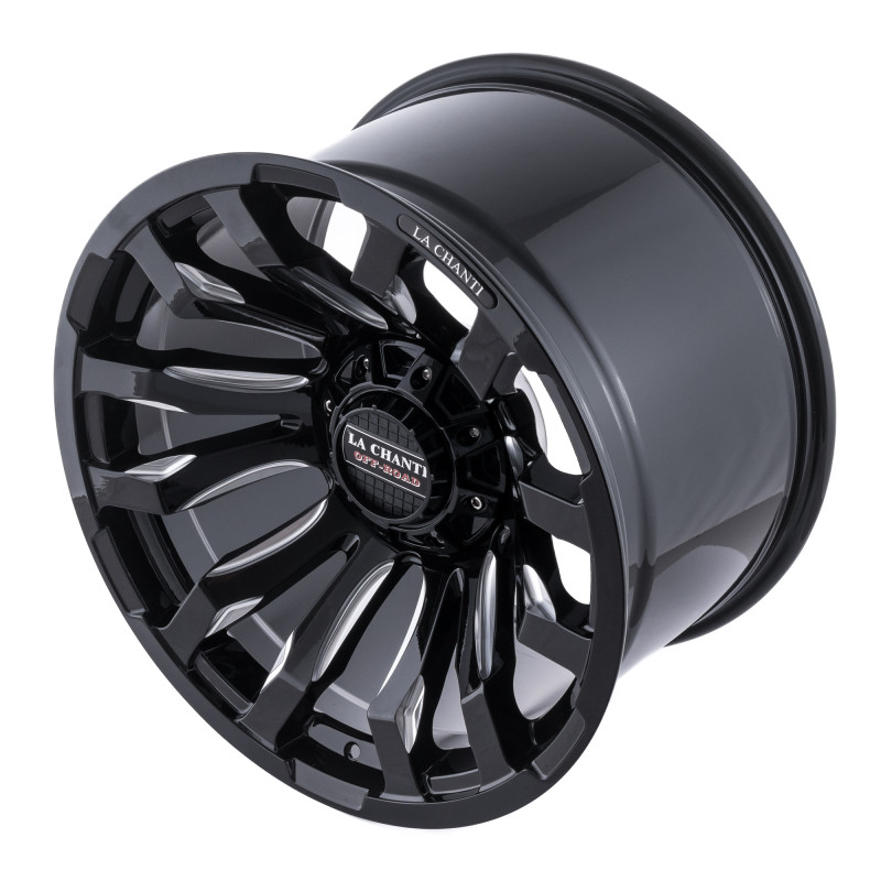 La Chanti Performance LC-OF7 Gloss Black Milled Spokes