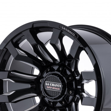 La Chanti Performance LC-OF7 Gloss Black Milled Spokes