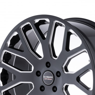 La Chanti Performance LC-OF8 Gloss Black Milled Spokes