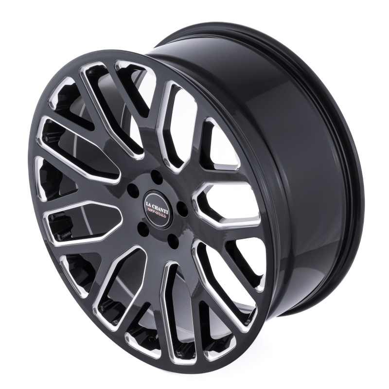 La Chanti Performance LC-OF8 Gloss Black Milled Spokes