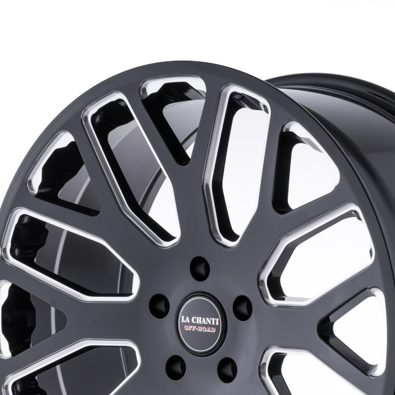 La Chanti Performance LC-OF8 Gloss Black Milled Spokes