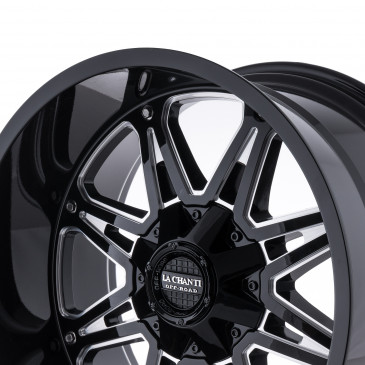 La Chanti Performance LC-OF9 Gloss Black Milled Spokes