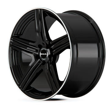 MAK Lewis-D Gloss Black Mirror Ring