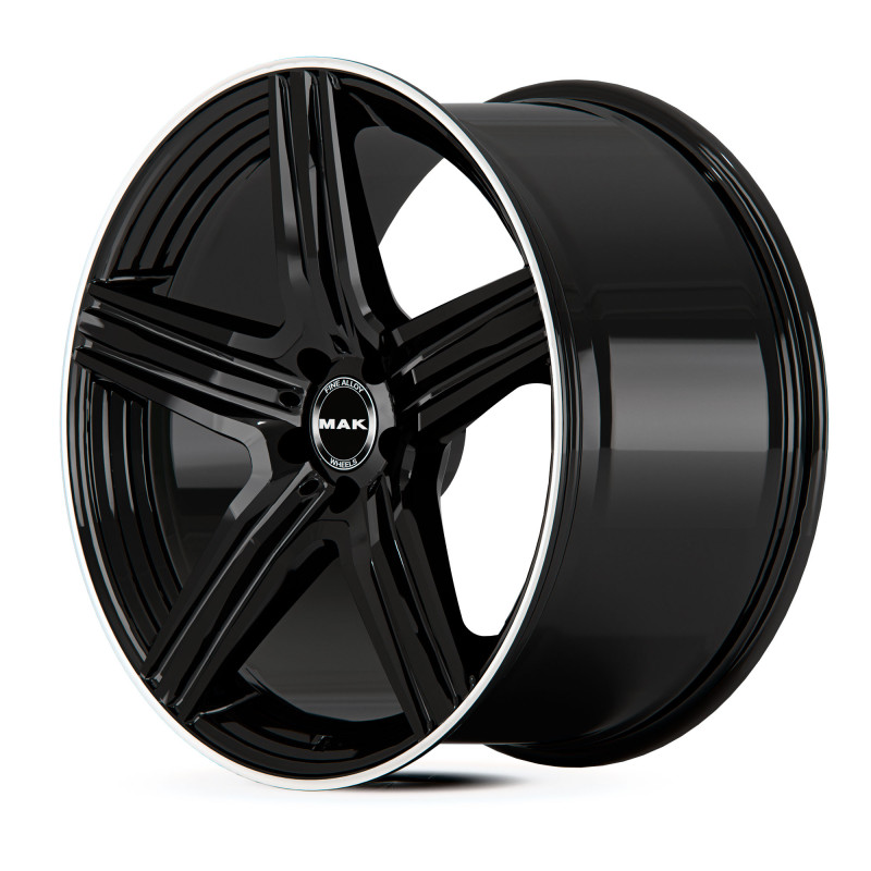 MAK Lewis-D Gloss Black Mirror Ring