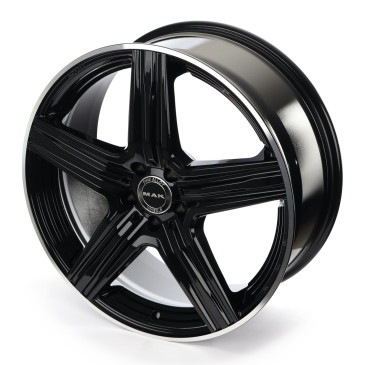 MAK Lewis Gloss Black Mirror Ring