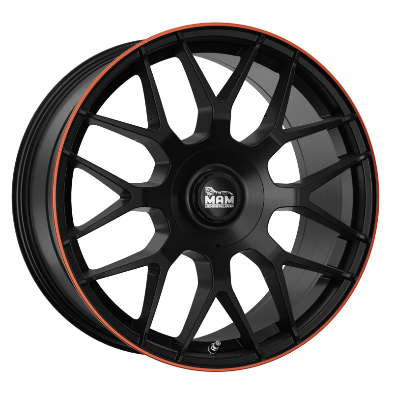 MAM GT1 MATT BLACK LIP ORANGE