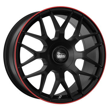 MAM GT1 MATT BLACK LIP RED