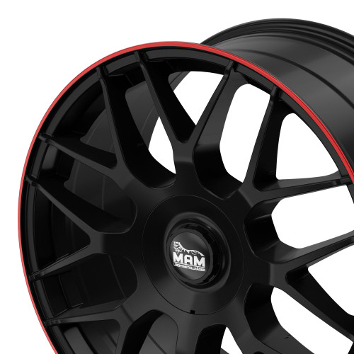 MAM GT1 MATT BLACK LIP RED