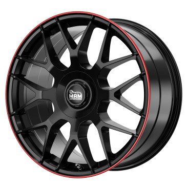 MAM GT1 BLACK PAINTED LIP RED
