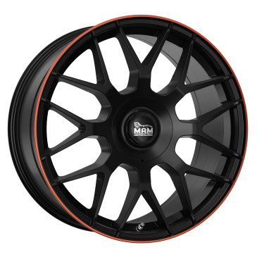 MAM GT1 MATT BLACK LIP ORANGE