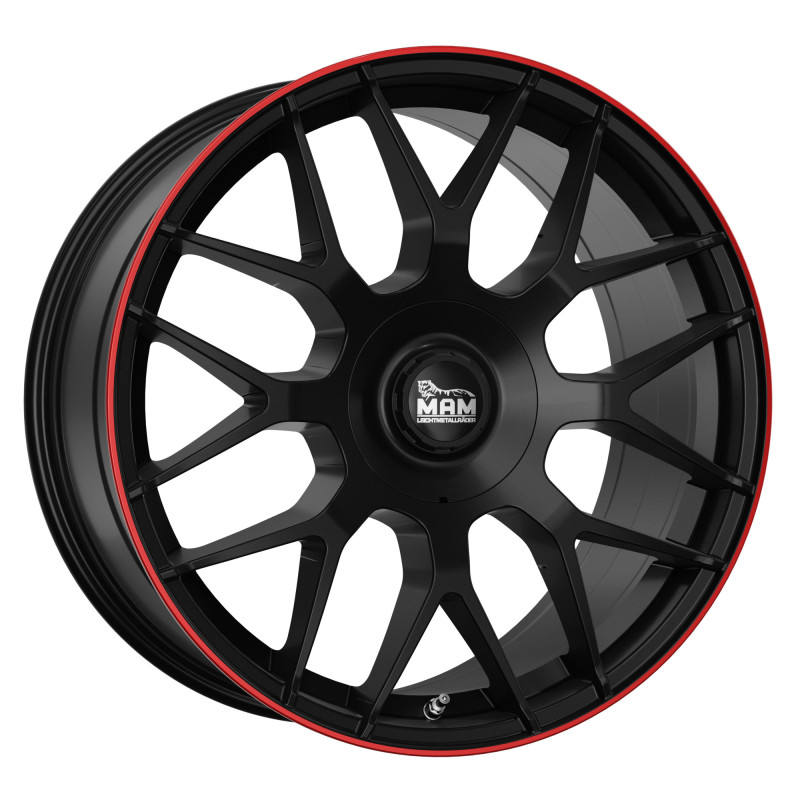 MAM GT1 MATT BLACK LIP RED