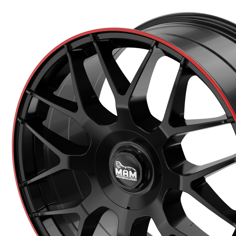 MAM GT1 BLACK PAINTED LIP RED