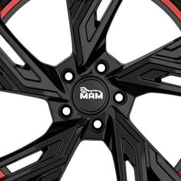 MAM RS5 BLACK PAINTED RED INSIDE