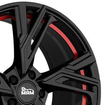 MAM RS5 BLACK PAINTED RED INSIDE