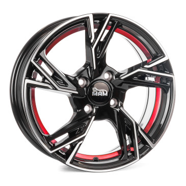 MAM RS5 BLACK FRONT POLISH RED INSIDE