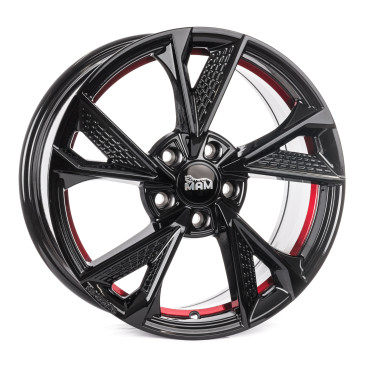 MAM RS6 BLACK PAINTED RED INSIDE
