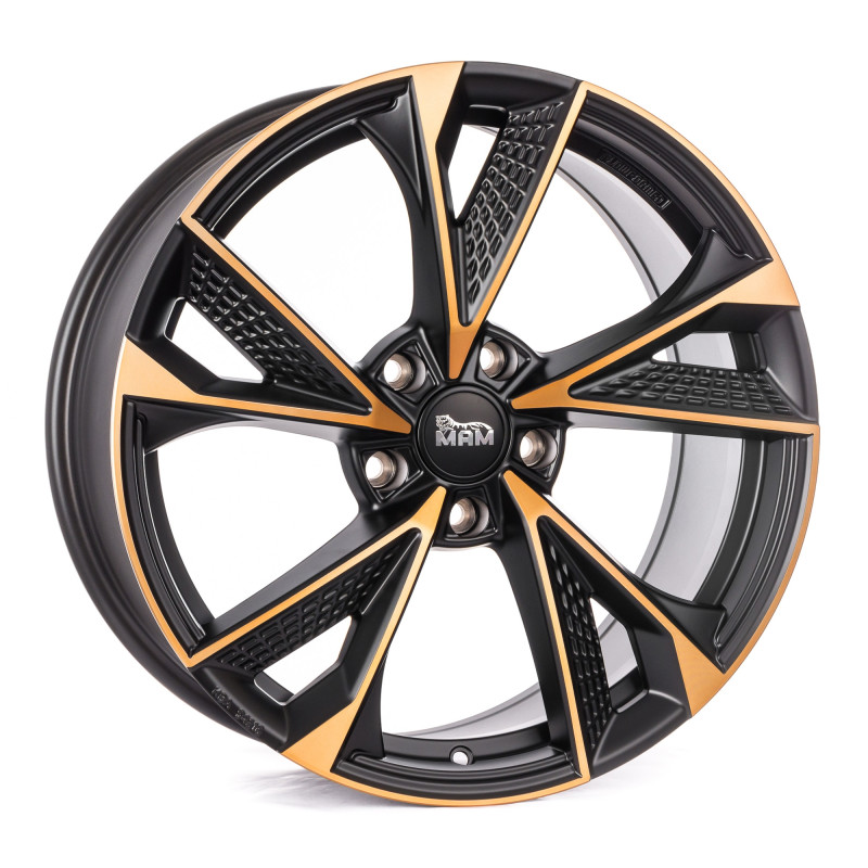 MAM RS6 negro mate frontal bronce | velonity.es