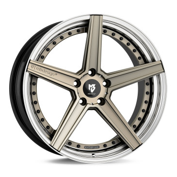 MB-DESIGN KV1.3 Champagner glänzend/Schwarz glänzend poliert