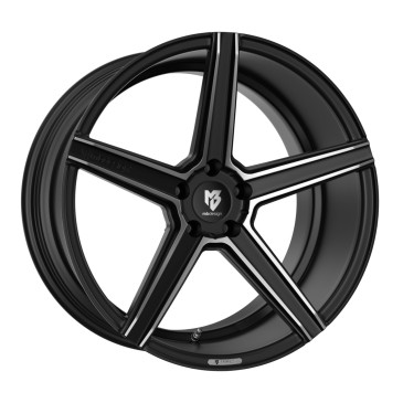 MB-DESIGN KV1 DC Mattschwarz poliert