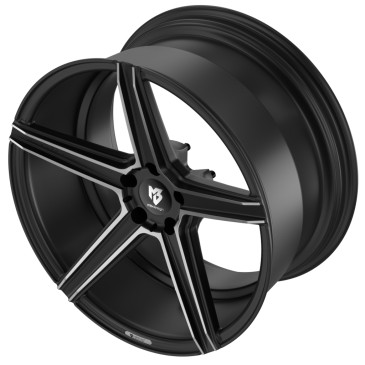 MB-DESIGN KV1 DC Mattschwarz poliert