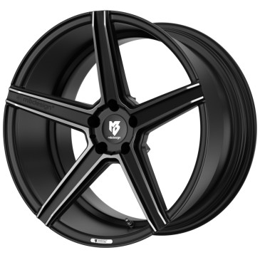 MB-DESIGN KV1 DC Mattschwarz poliert