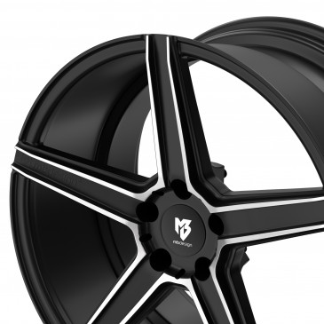 MB-DESIGN KV1 Mattschwarz poliert