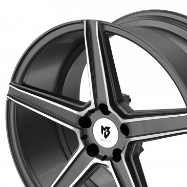 MB-DESIGN KV1 Glanzgrau poliert