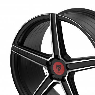 MB-DESIGN KV1S Mattschwarz poliert