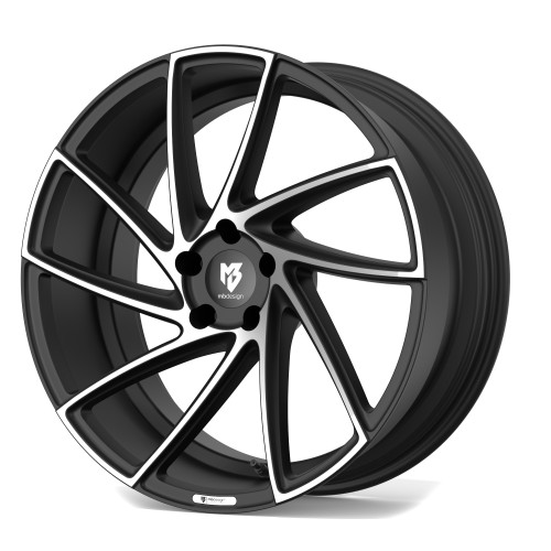 MB-DESIGN KV2 Mattschwarz poliert