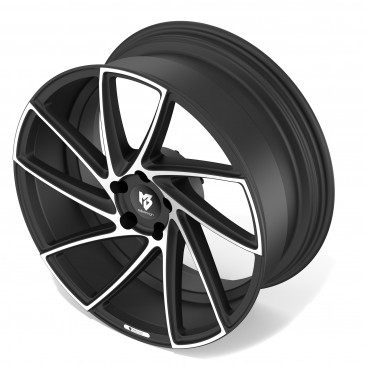 MB-DESIGN KV2 Mattschwarz poliert