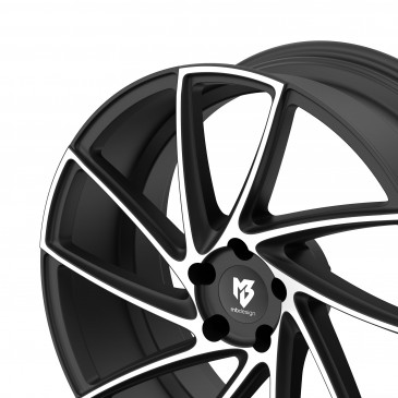 MB-DESIGN KV2 Mattschwarz poliert