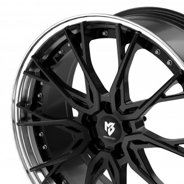 MB-DESIGN KV3.2 Glanzschwarz/Glanzschwarz poliert